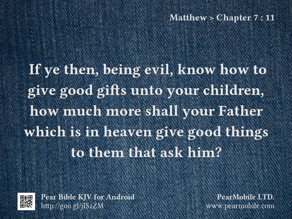 Matthew, Chapter 7:11